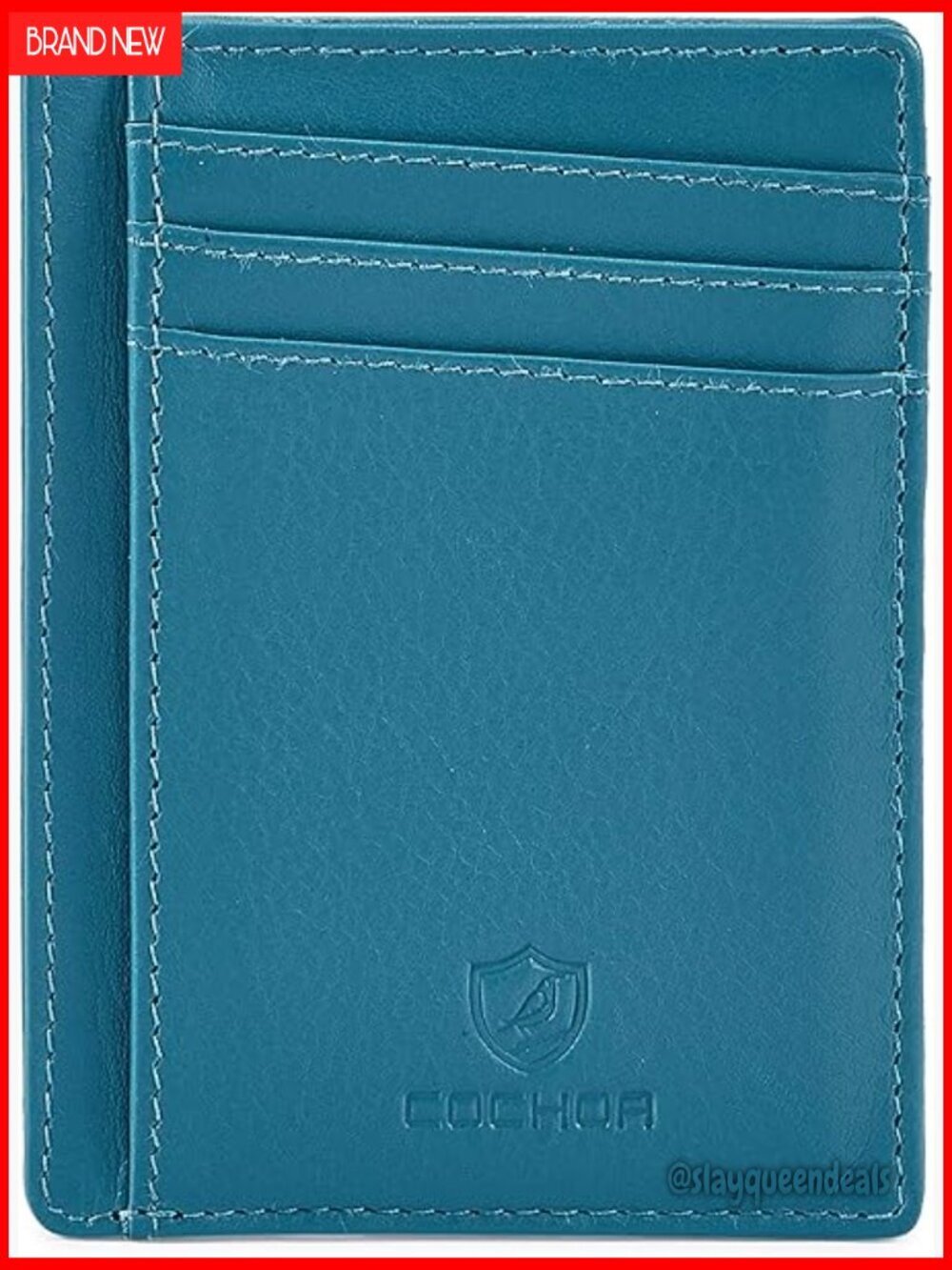 Slim RFID Blocking Leather Wallet Card Holder Front Pocket Unisex
